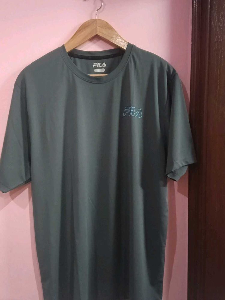 FILA Gray Graphic Tee - Size M
