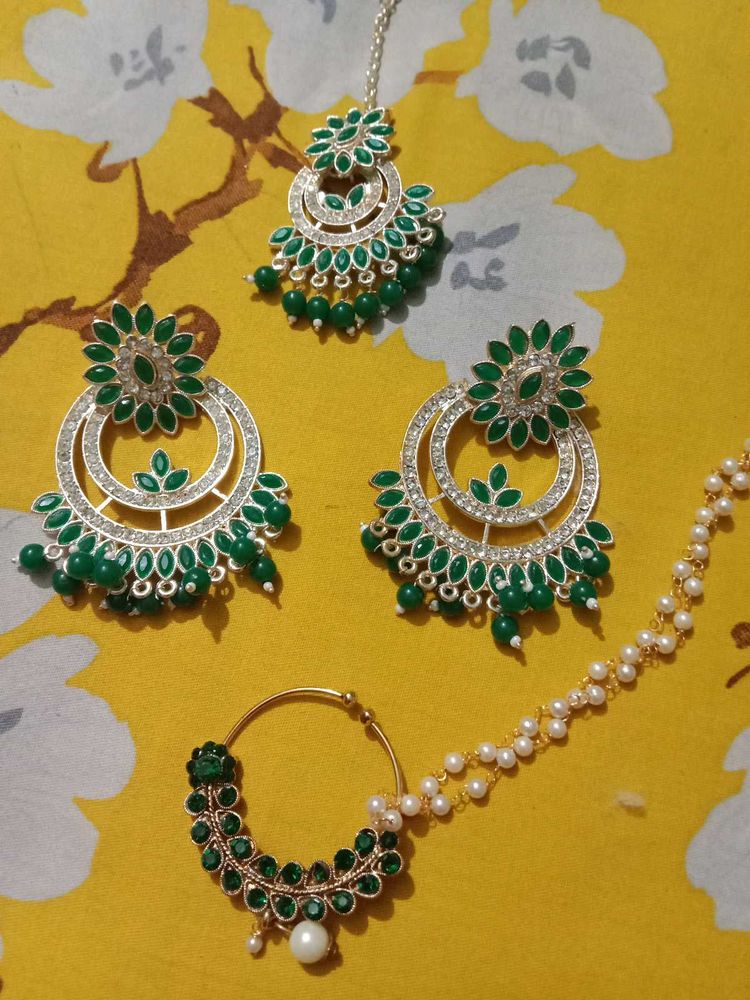 Earrings,Tika And Nosepin