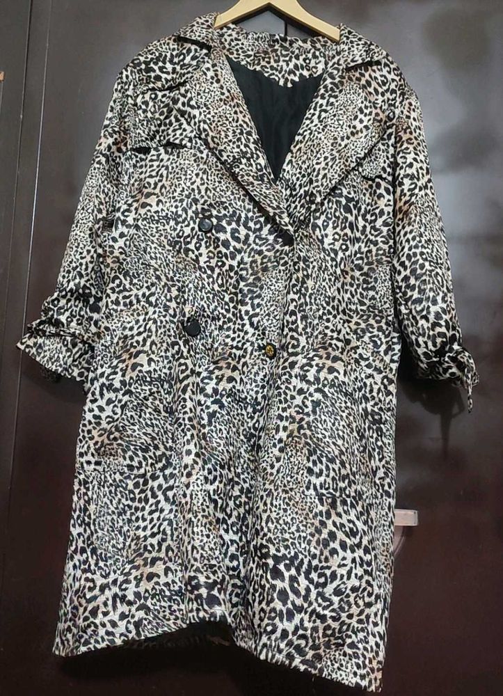 Multi Printed Winter Overcoat For 38 Bust