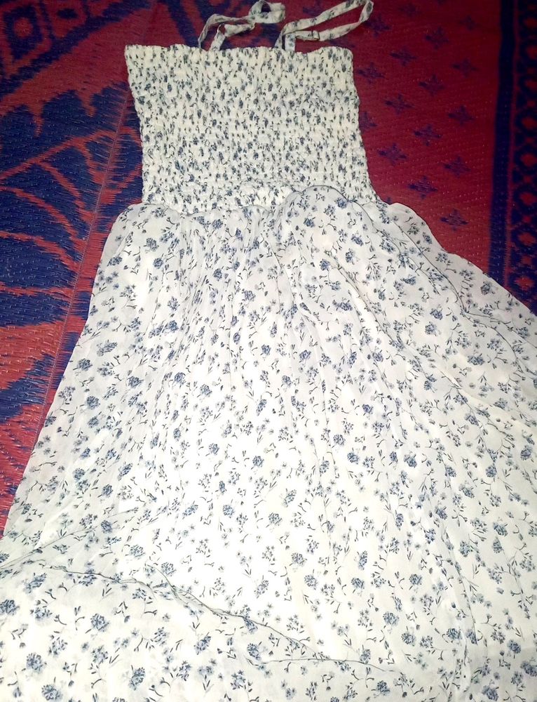 Soft Floral Fency Gown With jacket