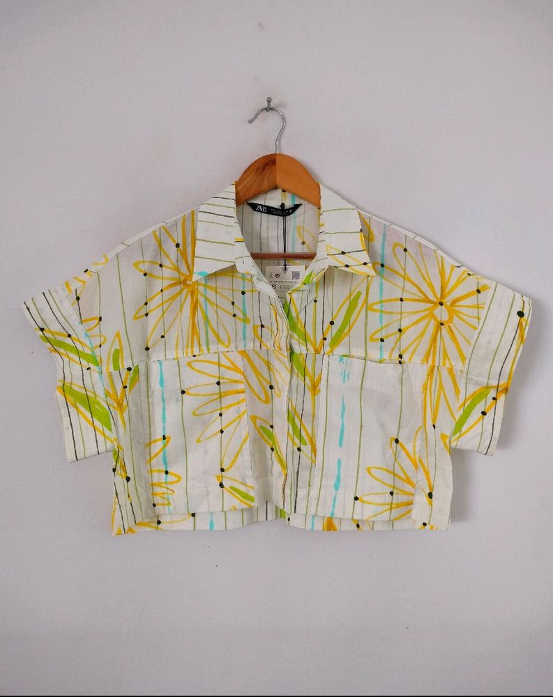 Zara Cropped Shirt