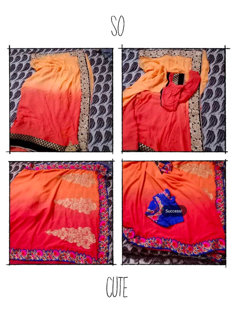 Combo Heavy Saree