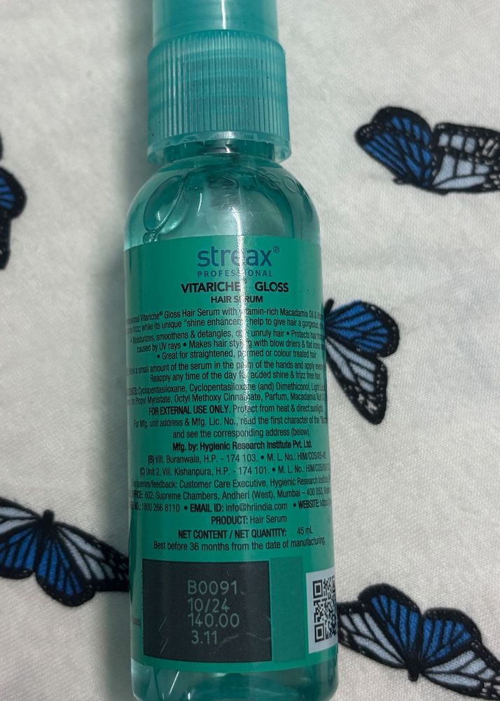 Streax Vitariche Gloss Hair Serum