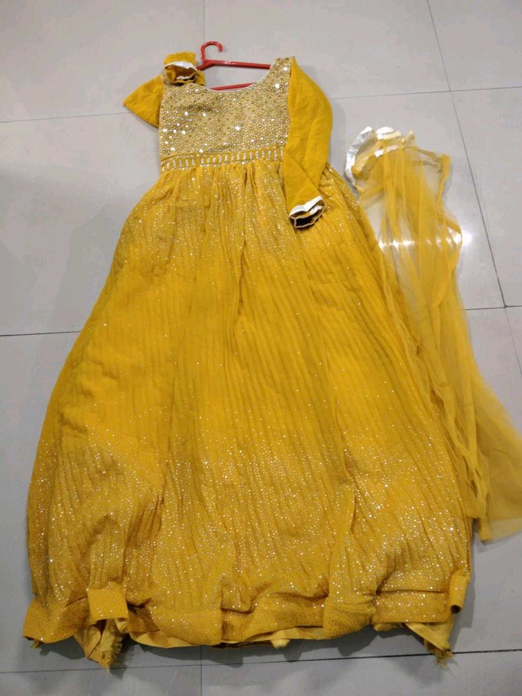 Yellow gown