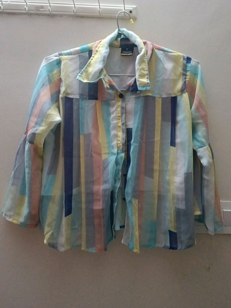 Multi Colour Jeans Top