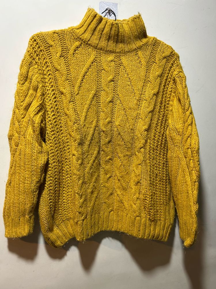 Cable Knit Turtleneck Sweater
