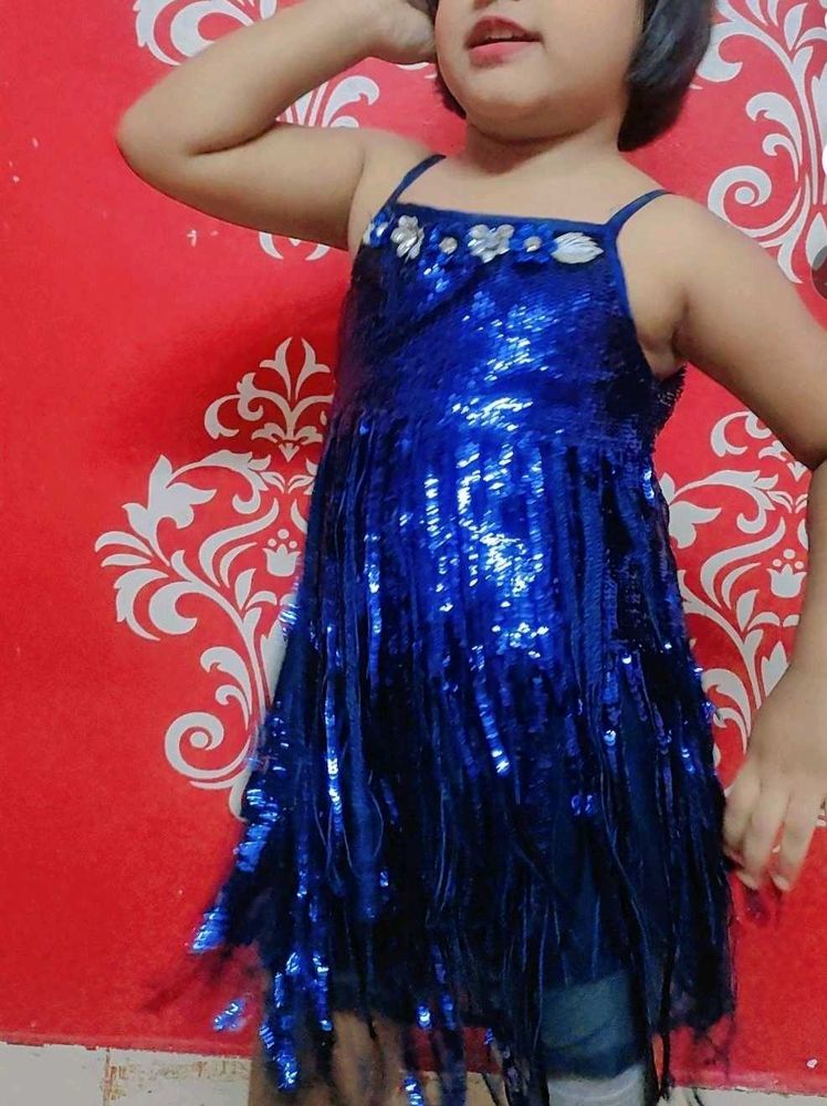 Beautiful Fringes Party Wear One Piece