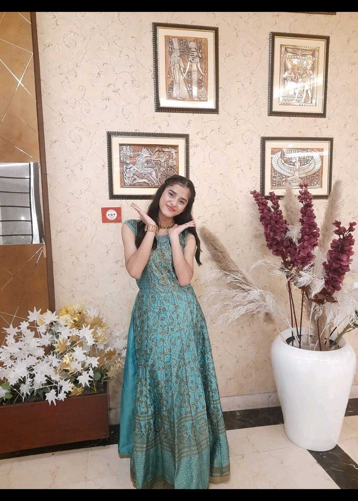 Elegant Turquoise Dress🎀🧿