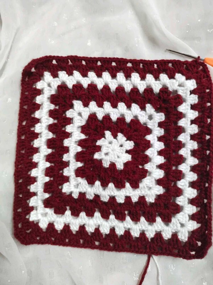 Handmade Crochet Granny Square(set of 2)