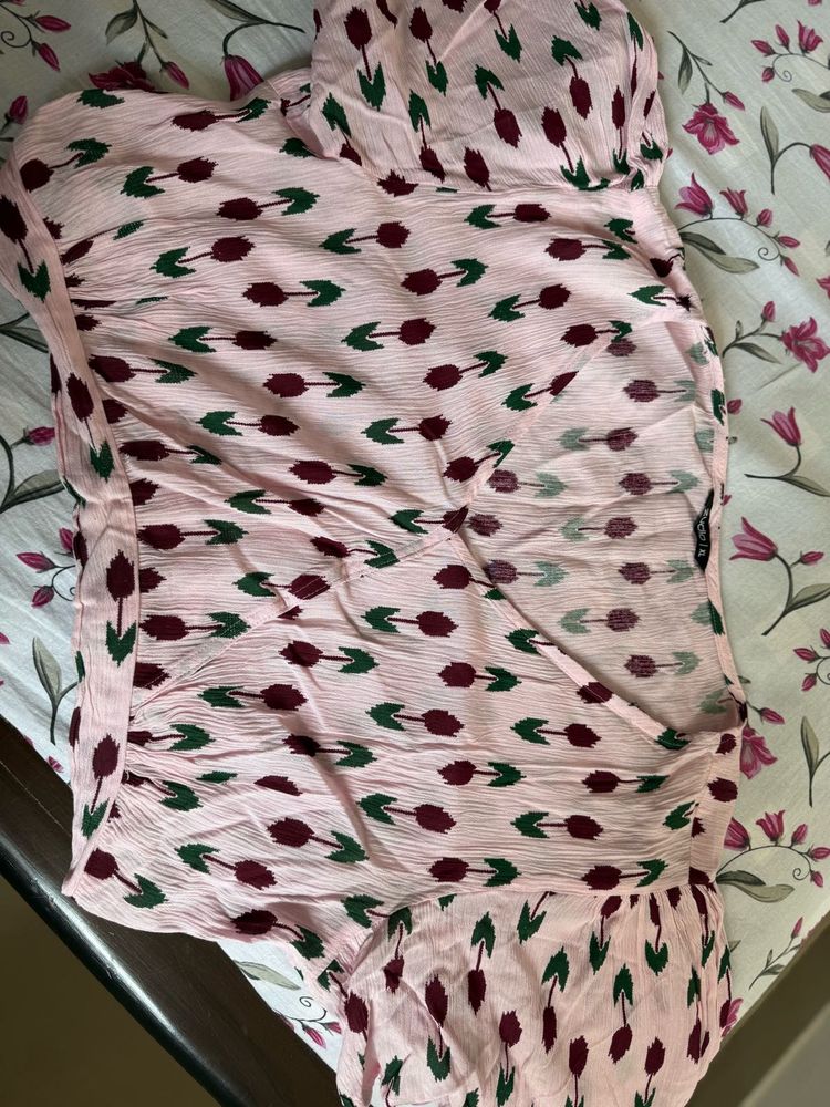 Cute Pink Printed Top