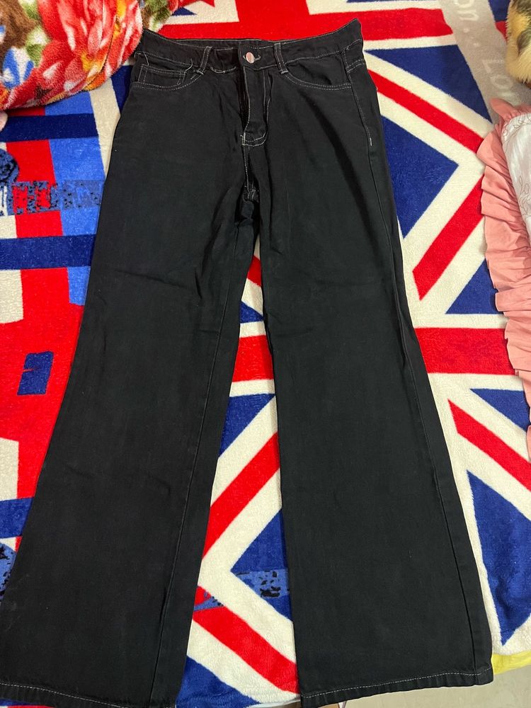 Black Wide Leg Jeans