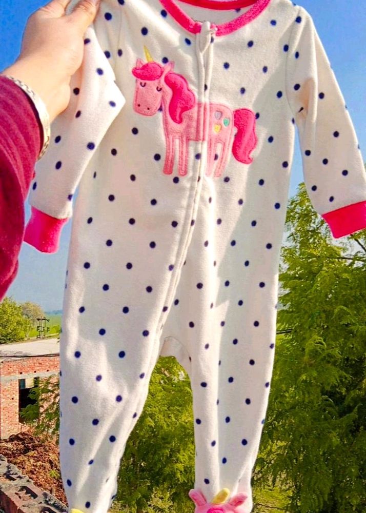 Baby Girl Unicorn Romper 🦄