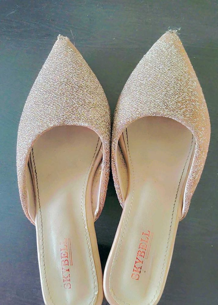 Skybell Glitter Mules - Pointed Toe