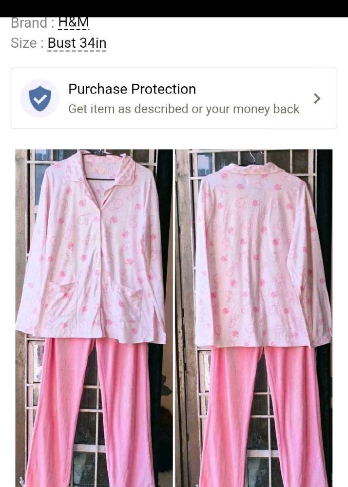 H&amp;M Pink Pajama Set