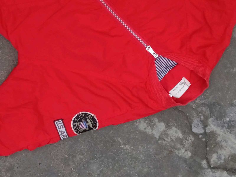 Red Jacket with Patches