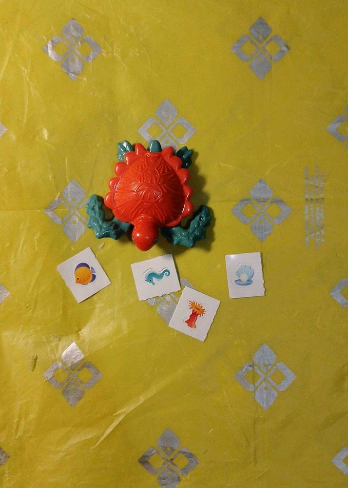 Aquarium Turtle With Stickers+African panda +Free