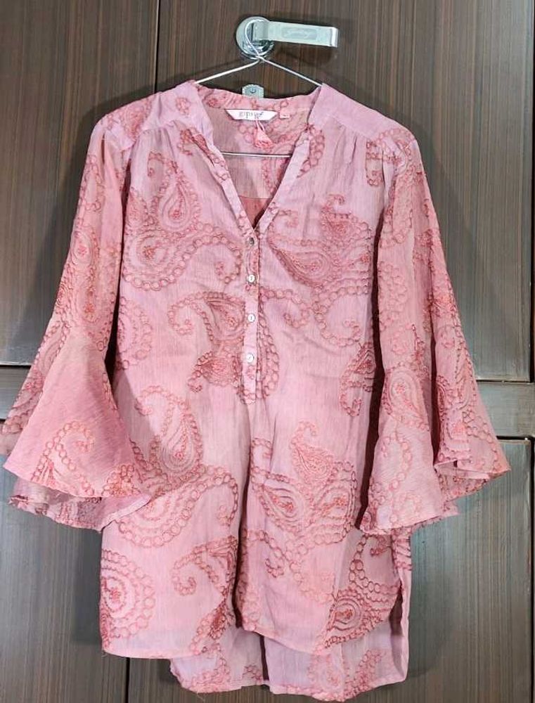 Self Embroidered short Kurti