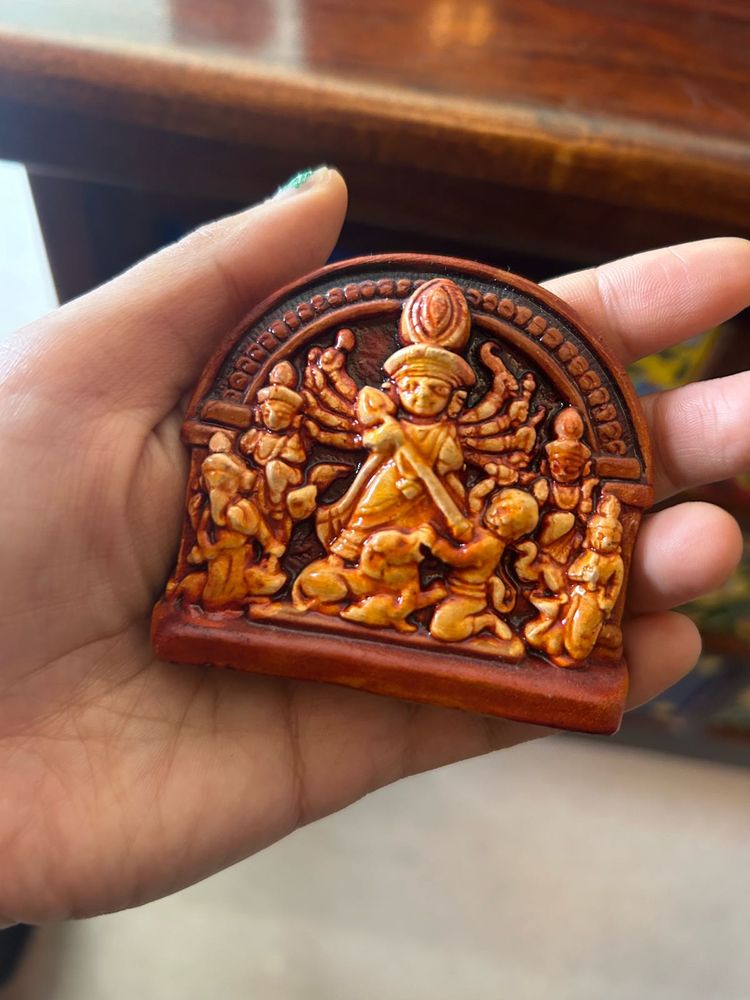 Teracotta Handmade Maa Durga Showpiece Idol