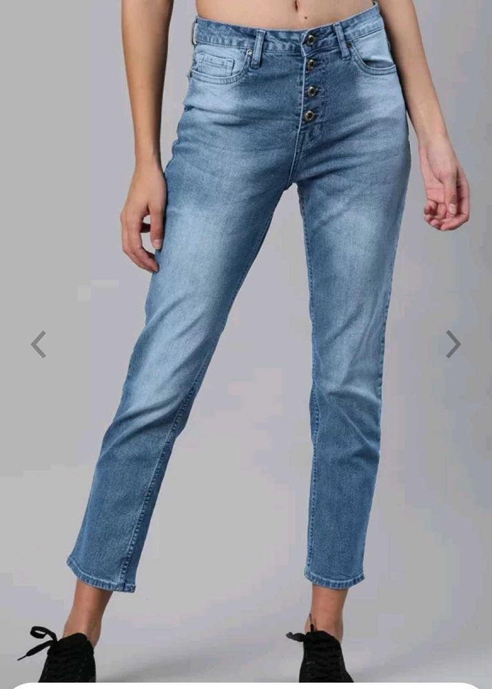 Roaster Solid Slim Fit High Waist Jeans