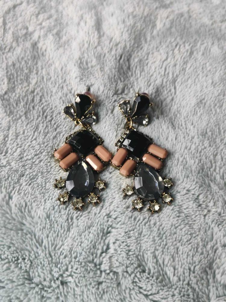 Statement Gem Drop Earrings