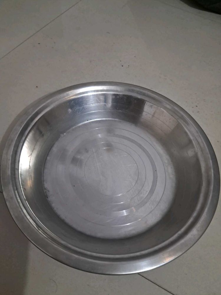 PARAT / Stainless Steel Big Plate And Spatula