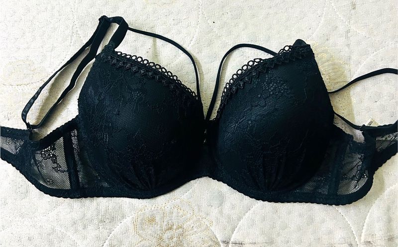 Elegant Lace Black Bra