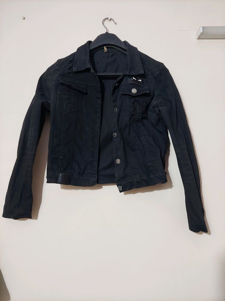 Black Crop Jacket