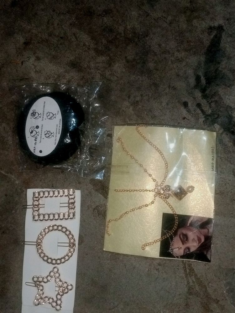 Mathapatti, Hair Bun, Korean Pins