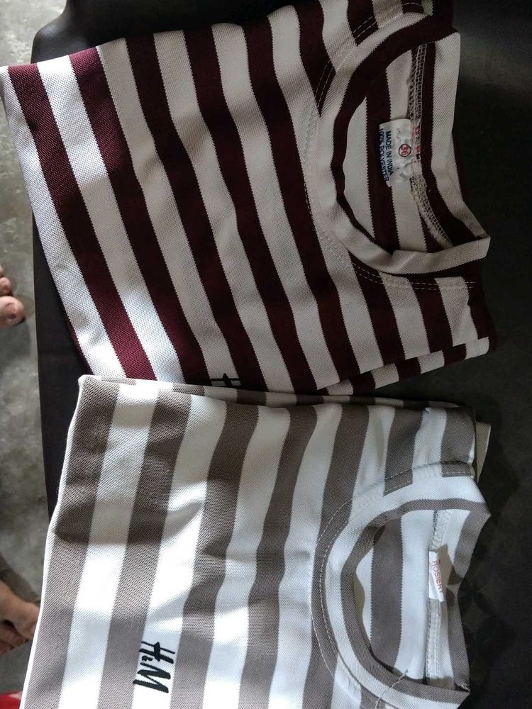 H&amp;M Striped T-Shirts - Bundle of Two