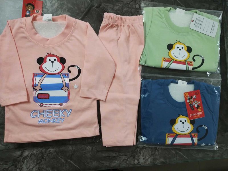 Cute Monkey Pajama Set