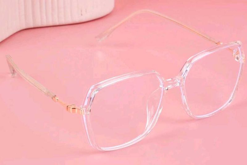 Voyage Glam Transparent Square Eyeglasses