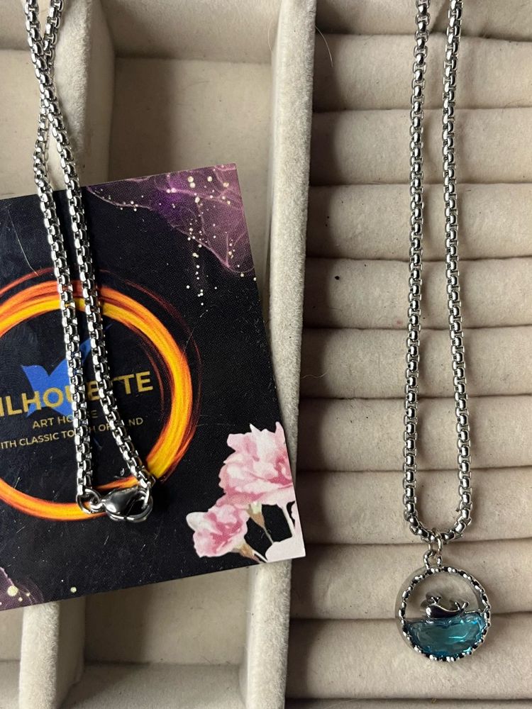 anti-tarnished ocean necklace