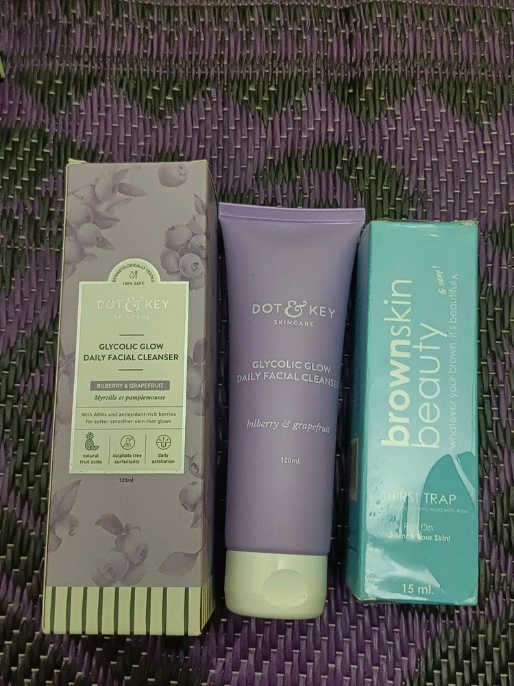 Dot &amp;Key Face Cleanser And Dark Circle Roll On