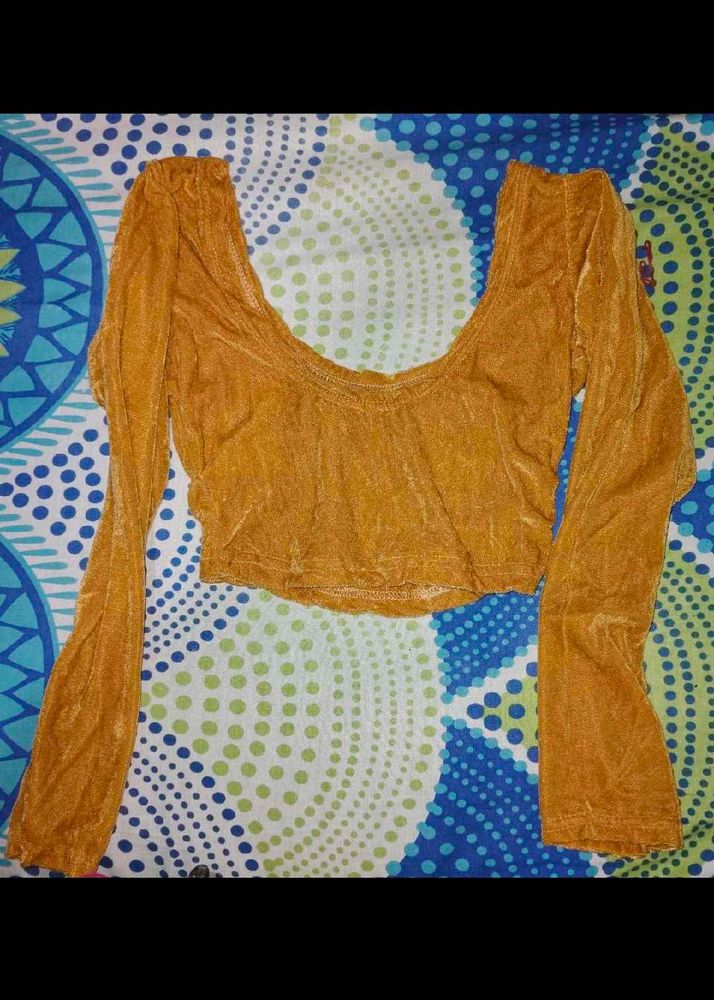 Mustard Yellow Long Sleeve Top SET OF 2