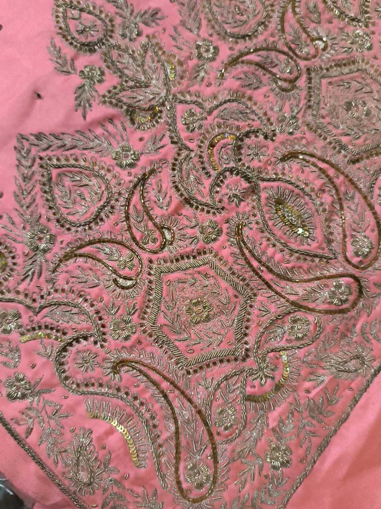 zardosi Hand work Saree