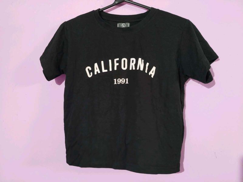 Black Crop Top Cotton