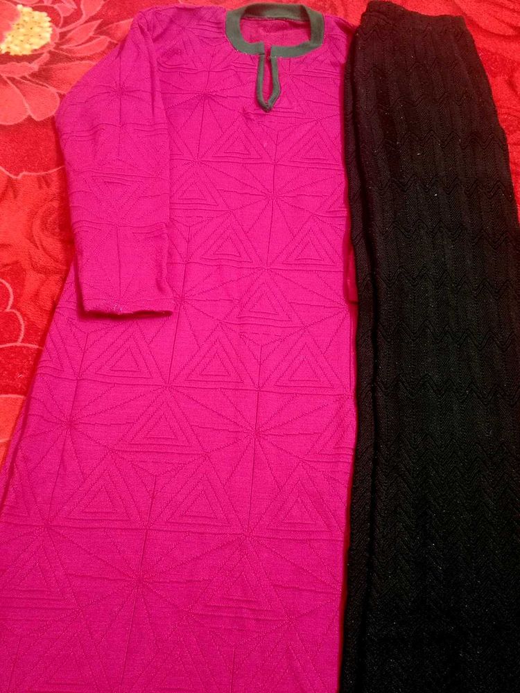 woollen Kurta Set