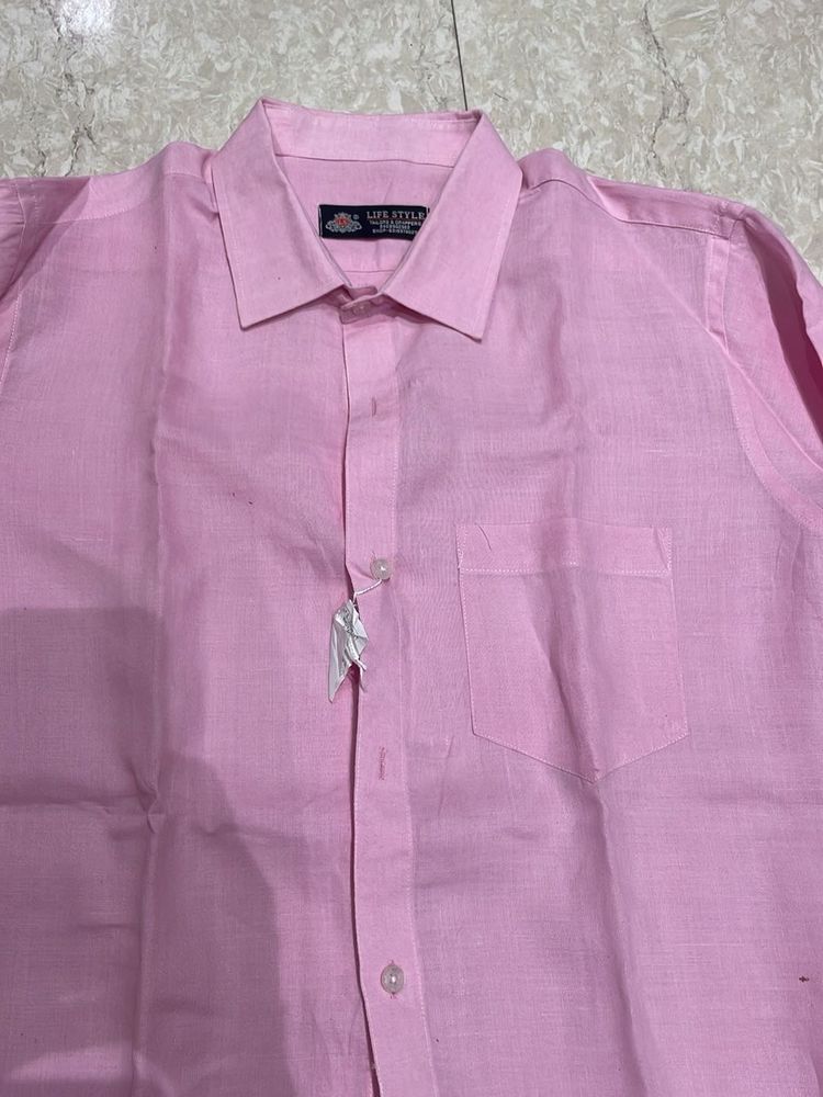 Pink Life Style Button-Down Shirt