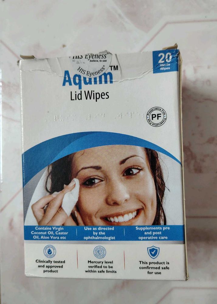 Aquim Eye Lid Wipes - 18 Nos