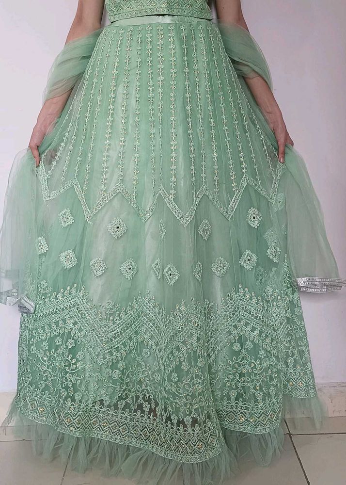 Mint Green Lehenga Choli