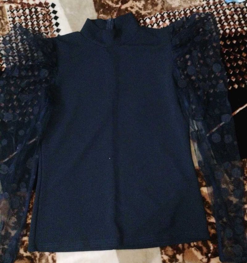Chic Navy Blue Top