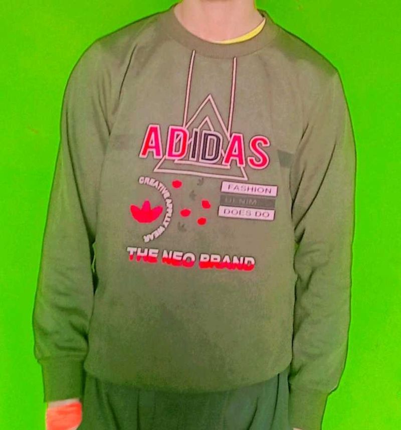 Adidas Green Graphic Sweatshirt