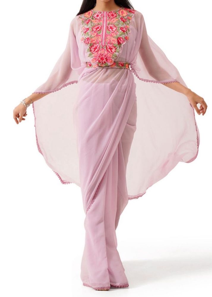 Tikhi Imli Kaftan Embroidered Saree