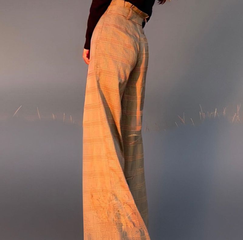 Forever21 Plaid Wide Leg Trousers
