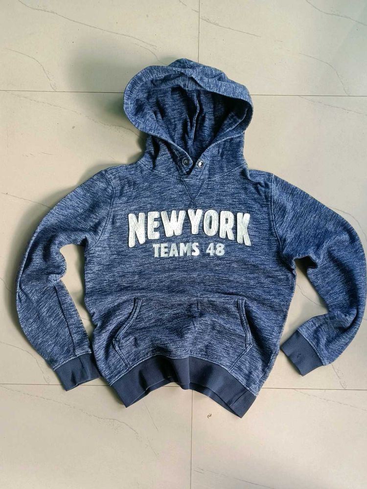 Blue 'New York' Hoodie | Y2K Streetwear