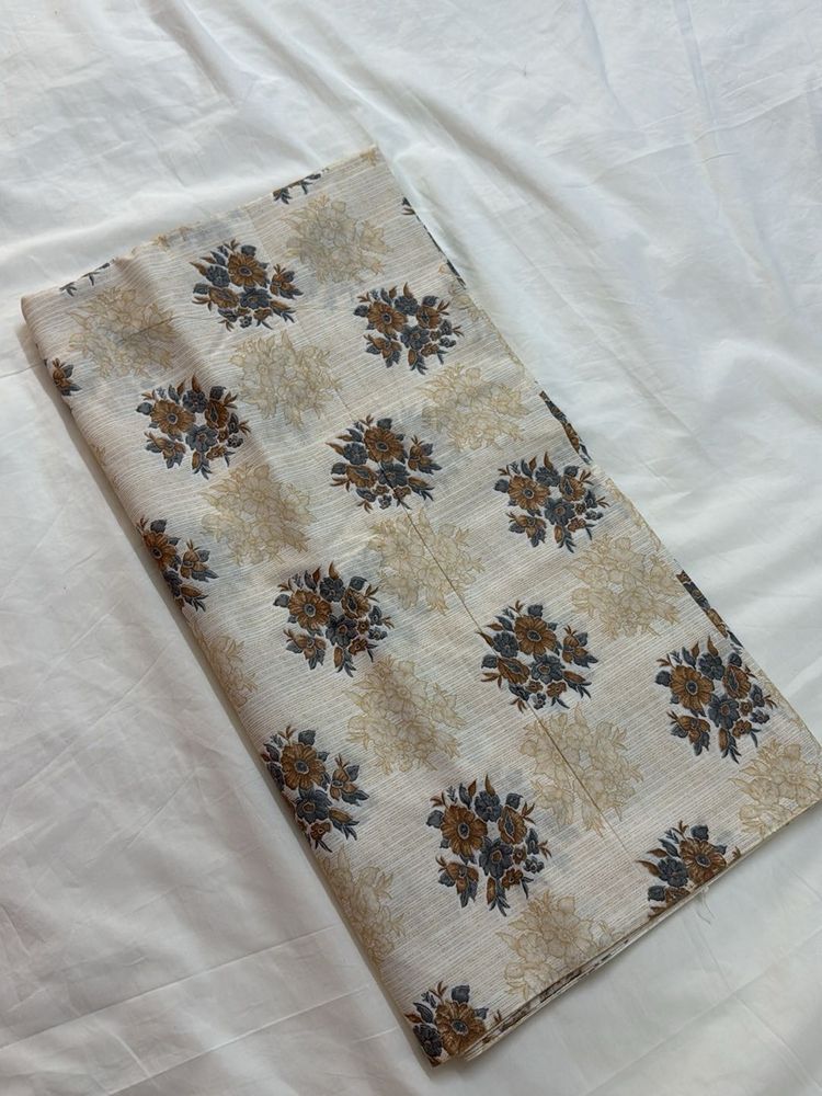 4 Meter Floral Printed Fabric