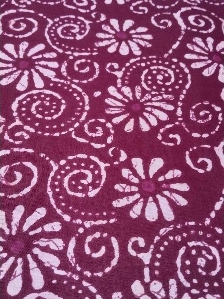 Dark Pink Selling Fast Pure CottonBatik Suits