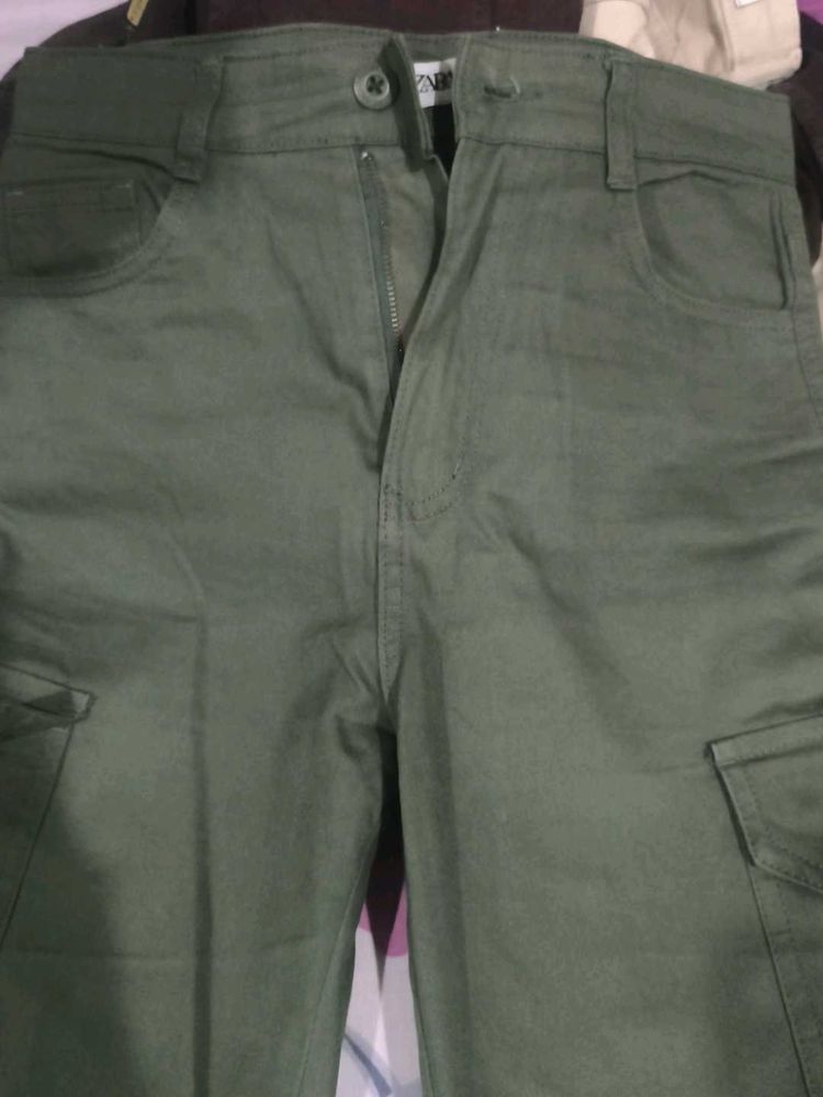 Olive Green Cargo Pants