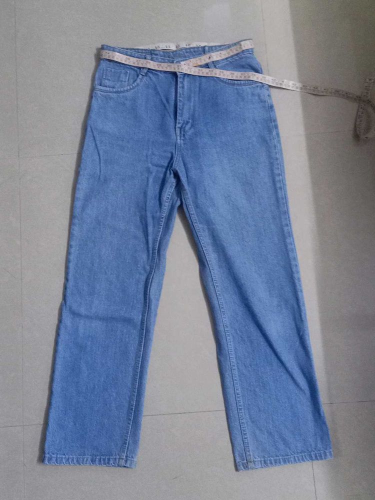 Light Blue Straight Fit Jeans