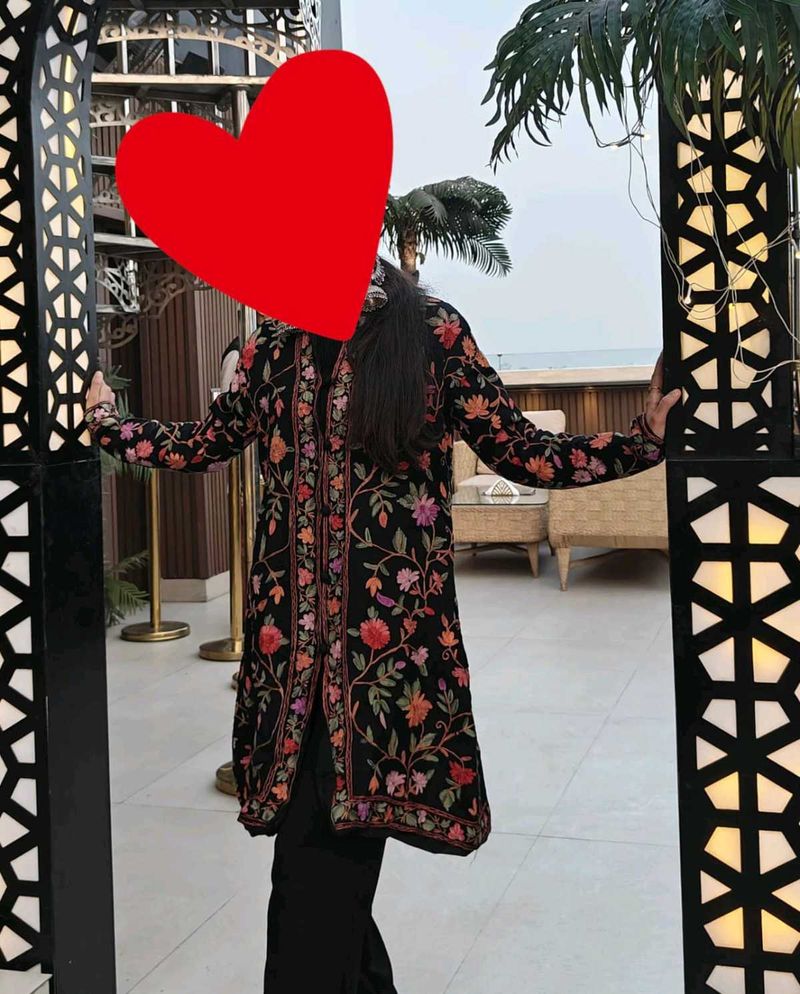 Embroidered Floral kashmiri jacket